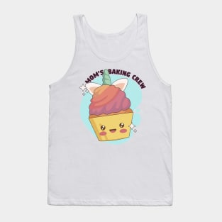 Mom's Baking Crew - Kawaii Unicorn Cupcake Tank Top